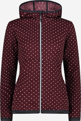 CMP Fleece Jacket in Red: front