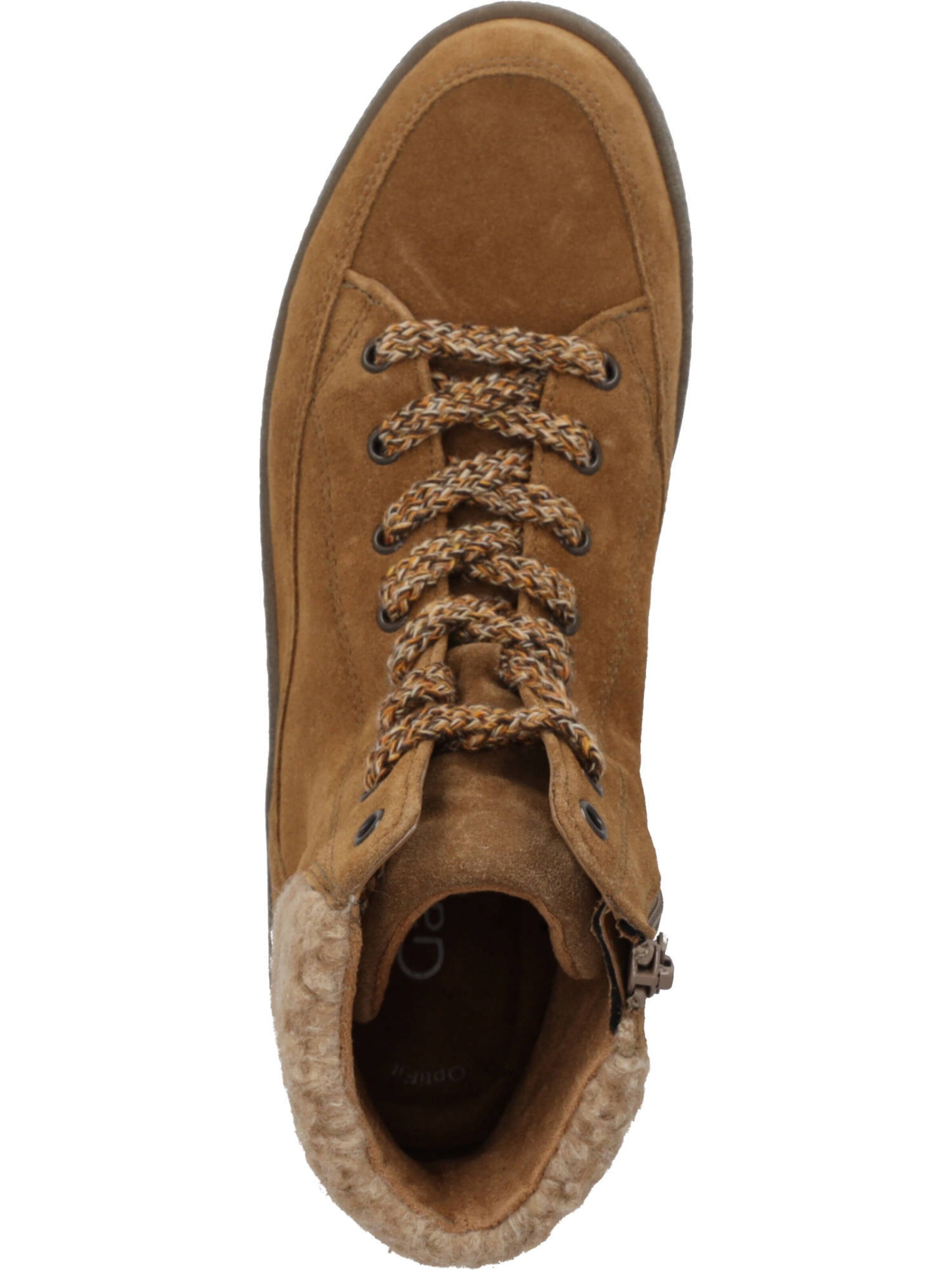 GABOR Lace-Up Ankle Boots in Brown