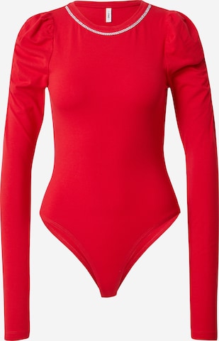 ONLY Shirt Bodysuit 'ZALA' in Red: front