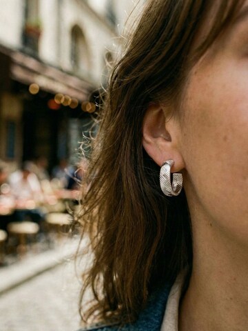 Nemomatheo Earrings 'Pluma Elegance – Federzauber' in Silver