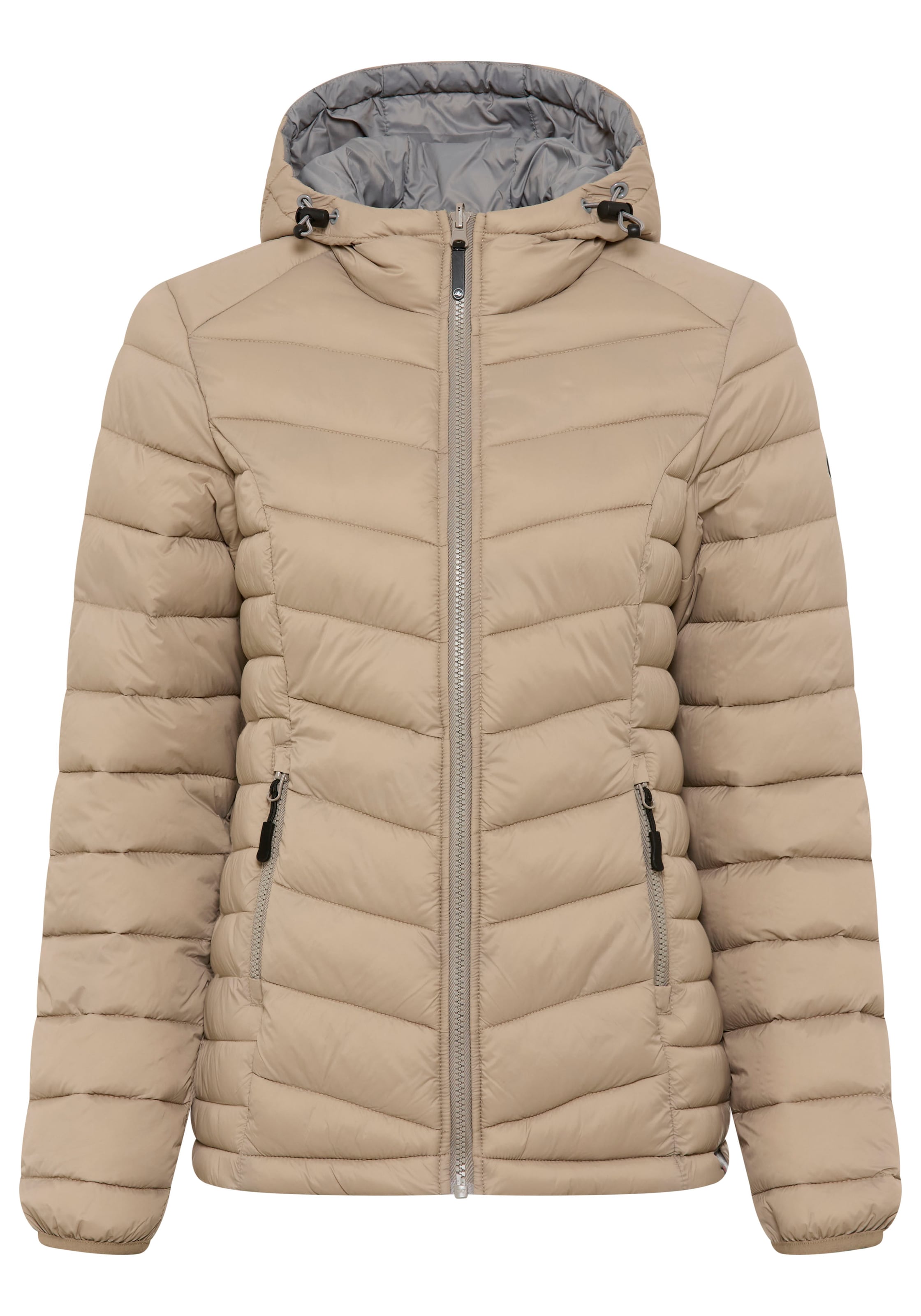 POLARINO Between-Season Jacket in Beige: front