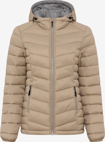 POLARINO Between-Season Jacket in Beige: front