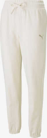 PUMA Tapered Workout Pants 'BETTER' in Beige: front