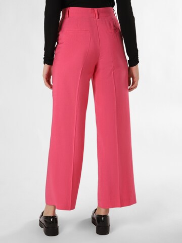 NÜMPH Flared Pleat-Front Pants 'Nualida' in Pink