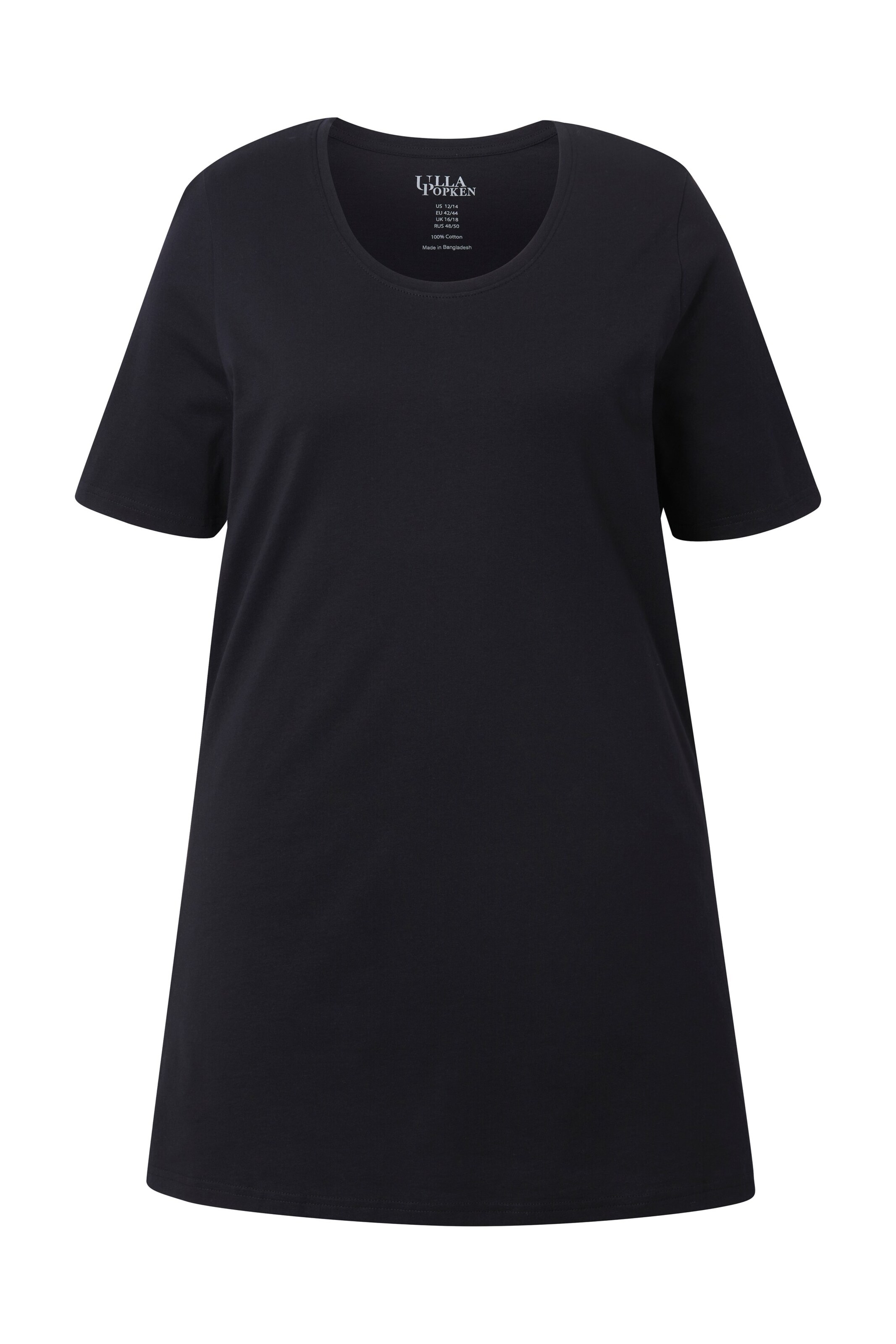 Ulla Popken Shirt in Schwarz: Vorderseite
