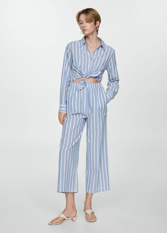 MANGO Broekpak 'Elsa' in Blauw: voorkant