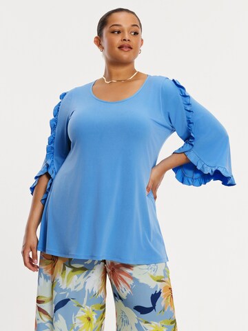 YOEK Tuniek in Blauw: voorkant