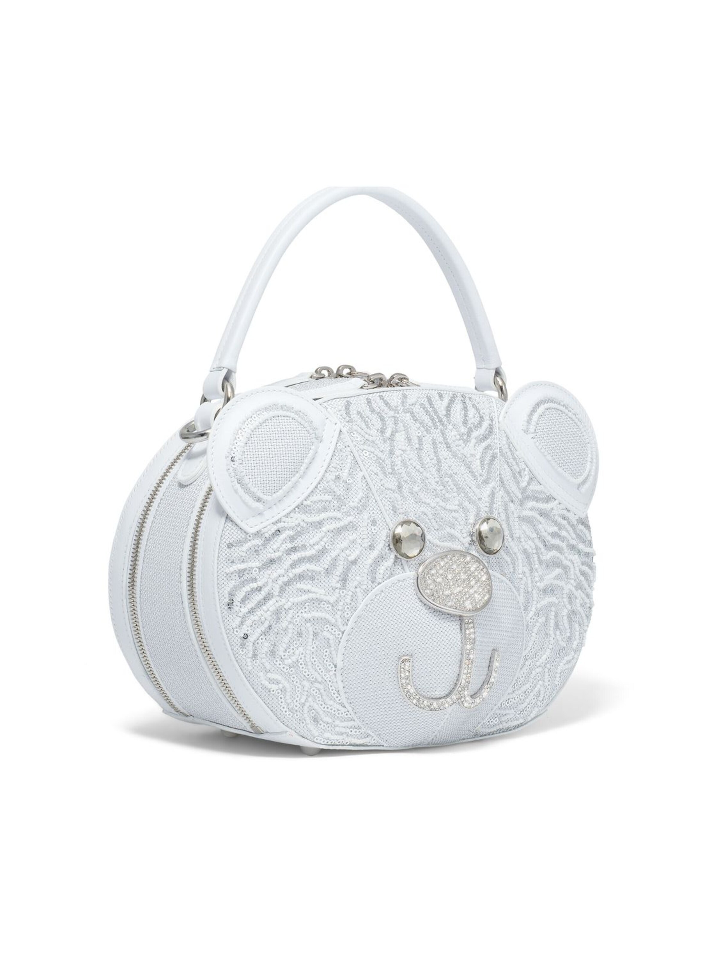 Braccialini - Bolso de mano 'Tema Orso' en blanco
