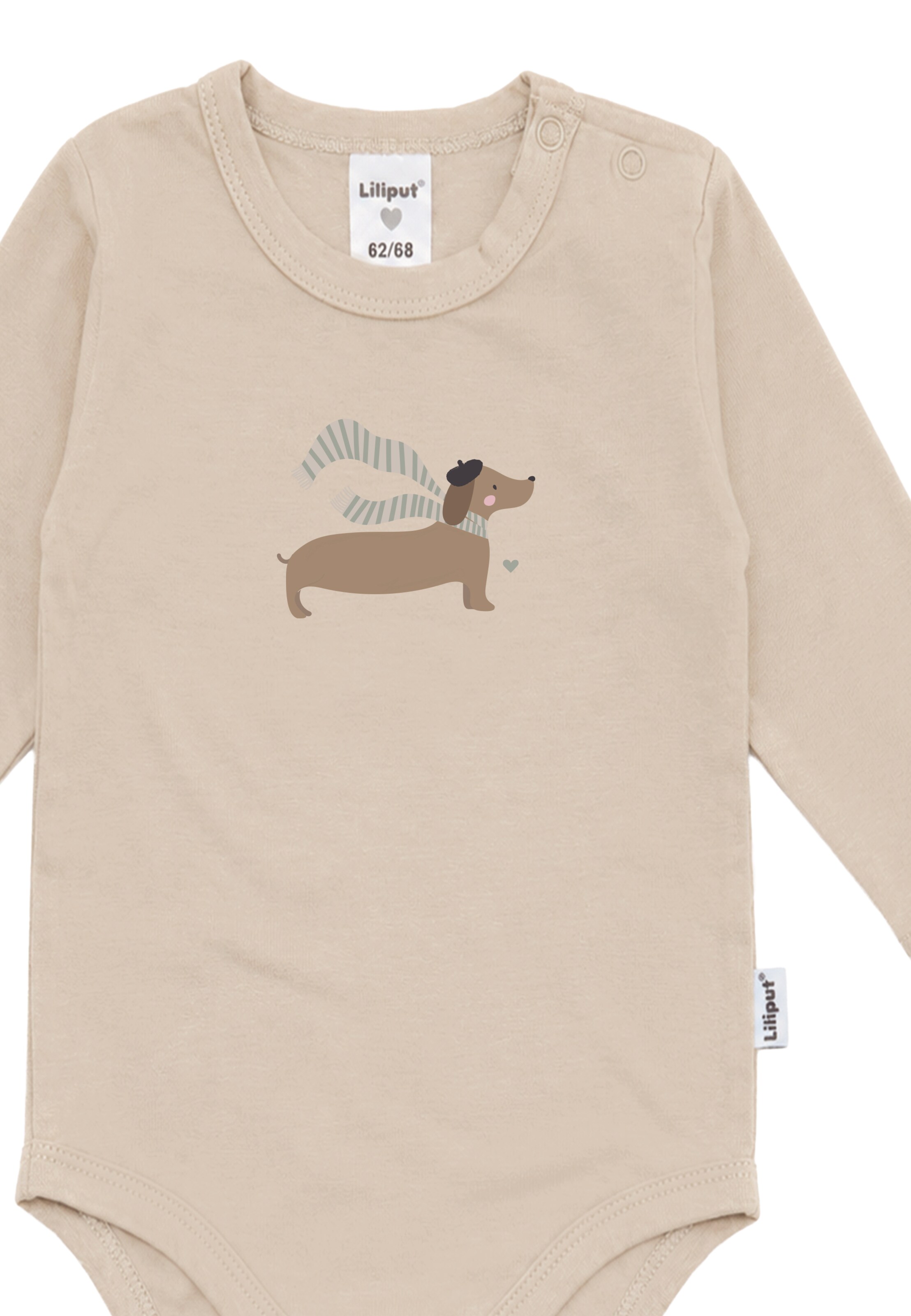LILIPUT Romper/Bodysuit 'Dackel' in Beige