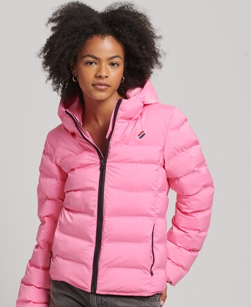 Superdry - Casaco de inverno em rosa: frente