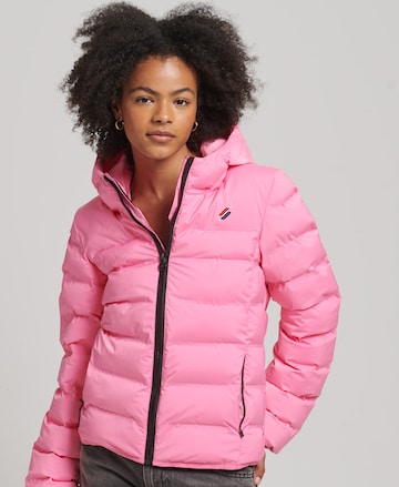 Superdry Winterjas in Roze: voorkant