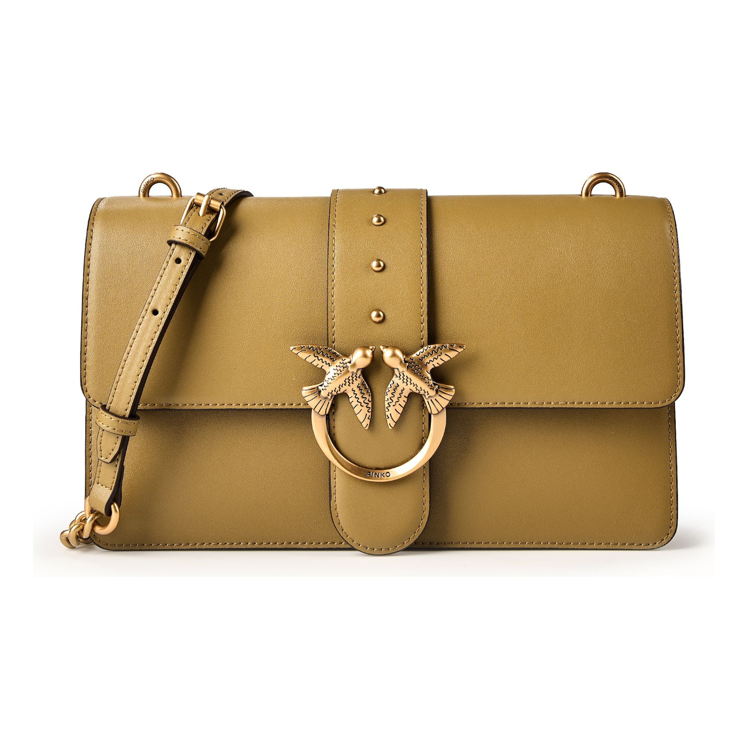 PINKO Umhängetasche 'Love One' in dunkelgelb, Produktansicht