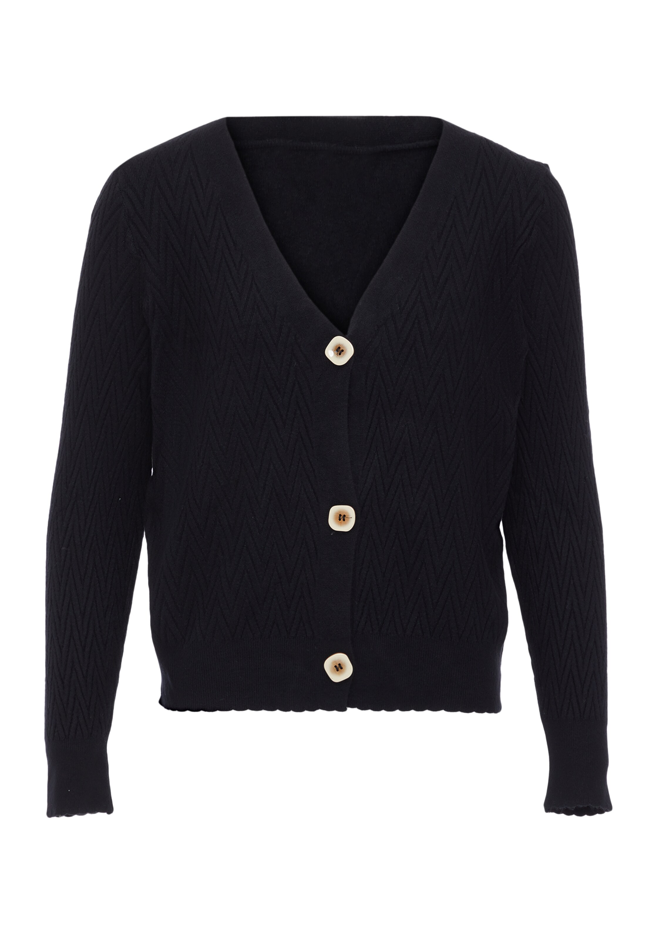 ALARY Вязаная кофта в Черный: спереди