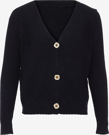 ALARY Gebreid vest in Zwart: voorkant