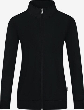 JAKO Athletic Jacket 'Doubletex' in Black: front