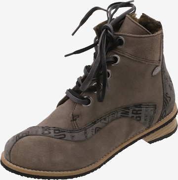 TIGGERS Lace-Up Ankle Boots in Grey: front