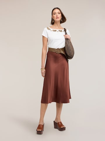 MOTIVI Skirt in Brown: front