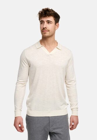 Pull-over 'Hagen' INDICODE JEANS en beige : devant
