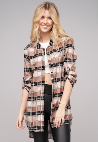 Cloud5ive Bluse in Beige: Vorderseite