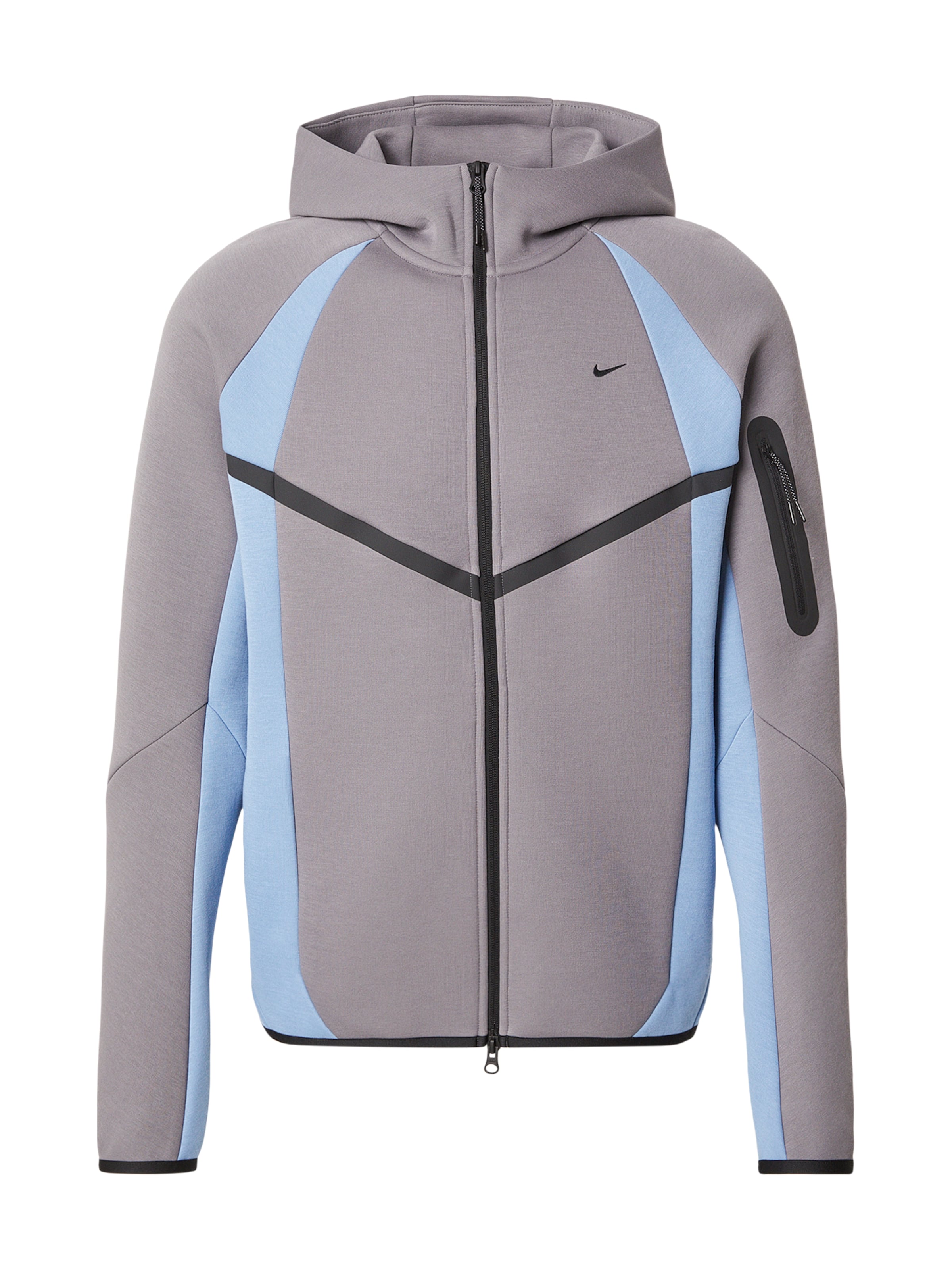 Veste de survêtement 'TECH FLC PRO' Nike Sportswear en gris : devant