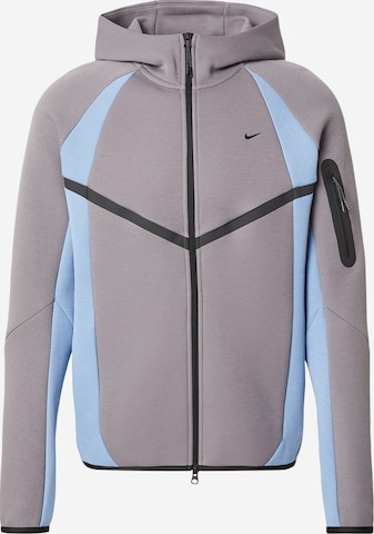 Veste de survêtement 'TECH FLC PRO' Nike Sportswear en gris : devant
