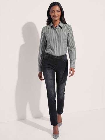 MADELEINE Regular Jeans in Black: front
