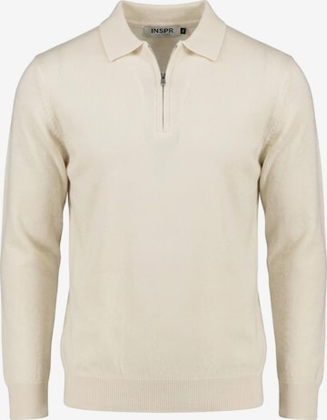 Pull-over 'Markova Zip' INSPR en blanc : devant