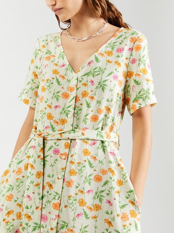 Abito camicia 'OBJLORENA' di OBJECT in beige