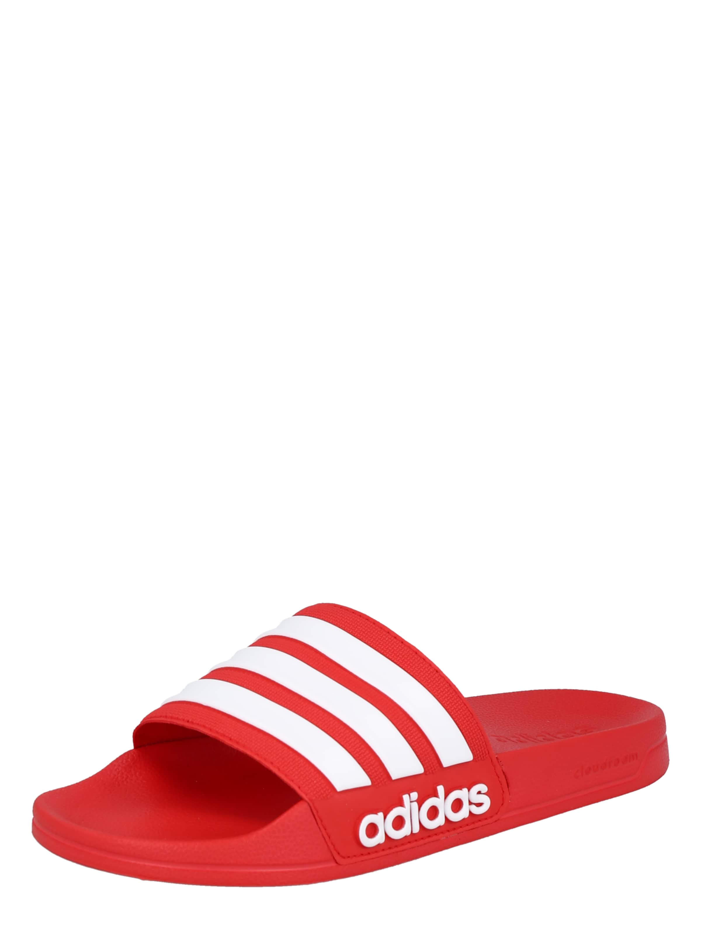 ADIDAS SPORTSWEAR Ranna- ja ujumisjalats 'Adilette', värv punane: eest vaates
