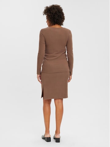 Vero Moda Maternity Shirt 'Tyra' in Brown