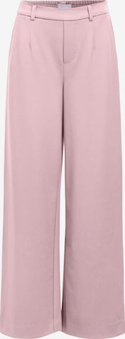 OBJECT - Pierna ancha Pantalón plisado 'OBJLisa' en lila: frente