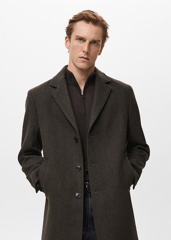 MANGO MAN Between-Seasons Coat 'Hake' in Brown: front