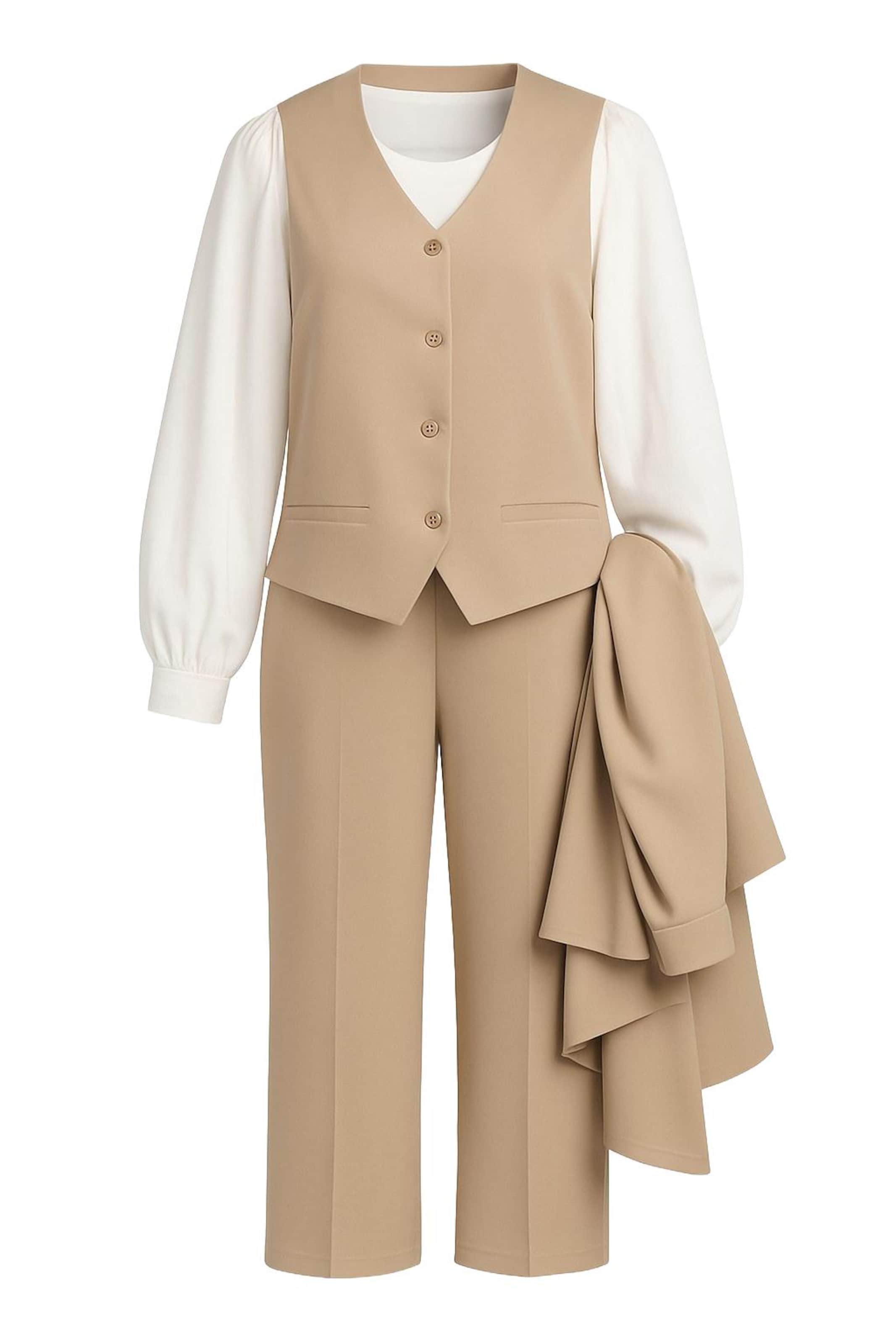 MODAMIHRAM Broekpak in Beige