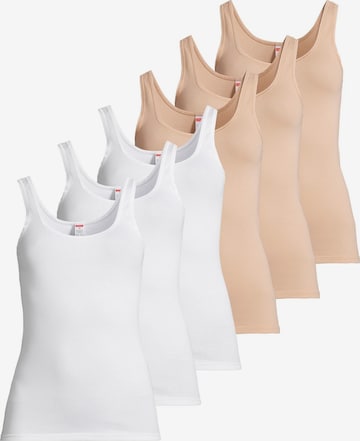 CON-TA Unterhemd 'Feinripp' in Beige: Vorderseite