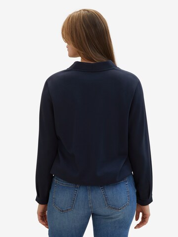 Tom Tailor Women + Sweatshirt in Blauw