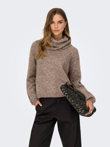Pull-over ONLY en marron : devant