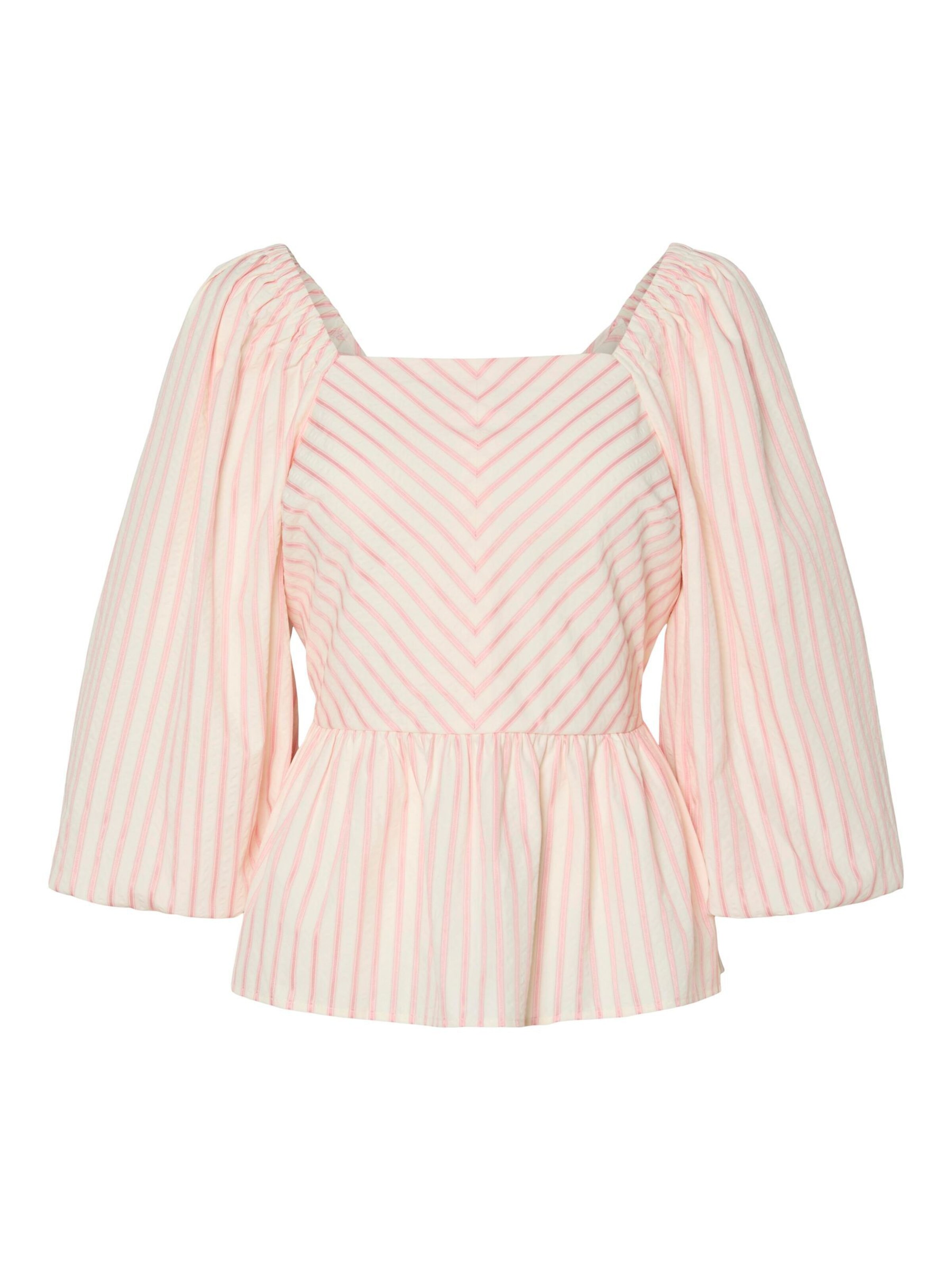 Camicia da donna 'YASBana' in M YAS di colore rosa / bianco lana, Visualizzazione prodotti