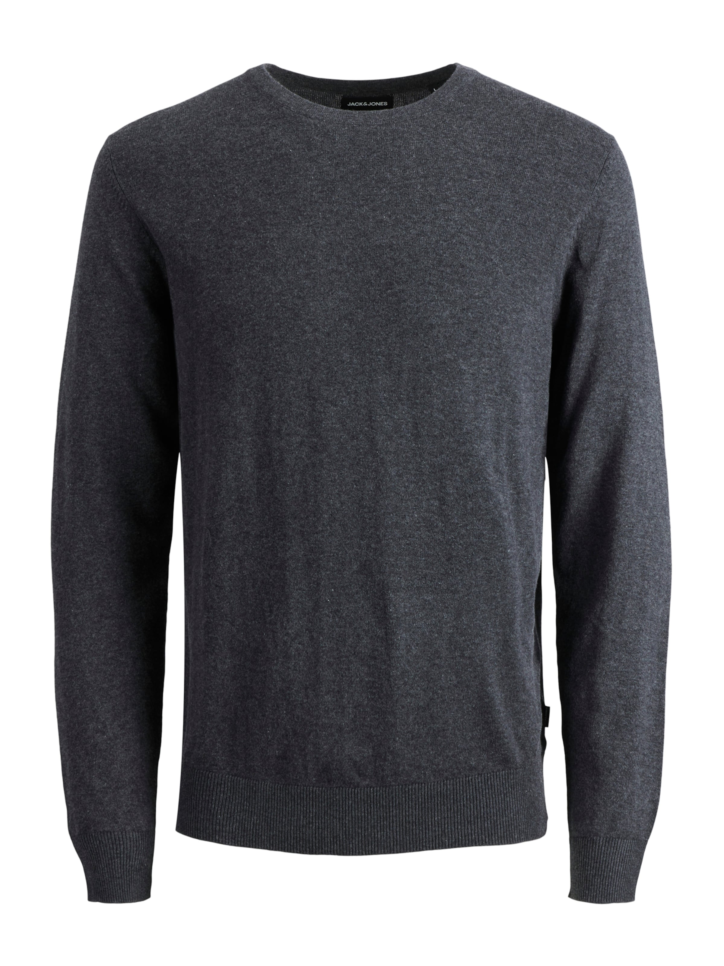 JACK & JONES Sweater 'JWHEMIL' in Grey: front