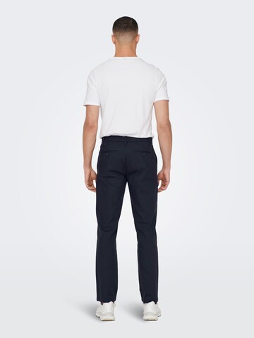 Only & Sons Regular Trousers 'Law' in Blue