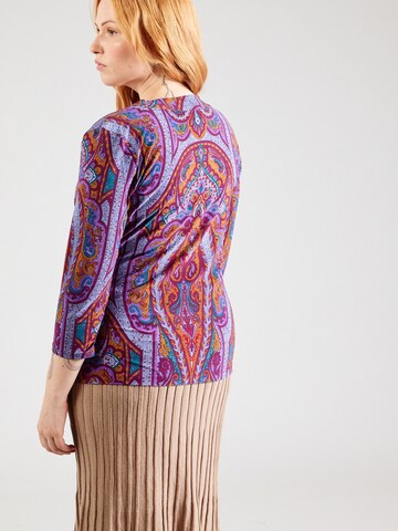Lauren Ralph Lauren Plus Πλεκτή ζακέτα 'CLASSIC' σε ροζ