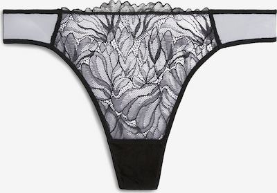 Calvin Klein Underwear String en noir, Vue avec produit