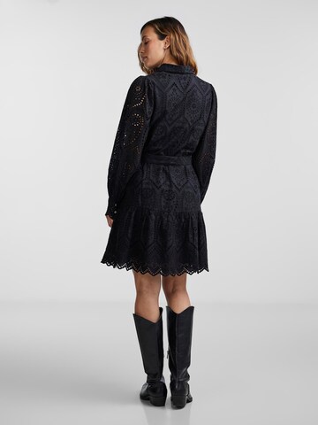 Y.A.S Shirt dress 'HOLI' in Black