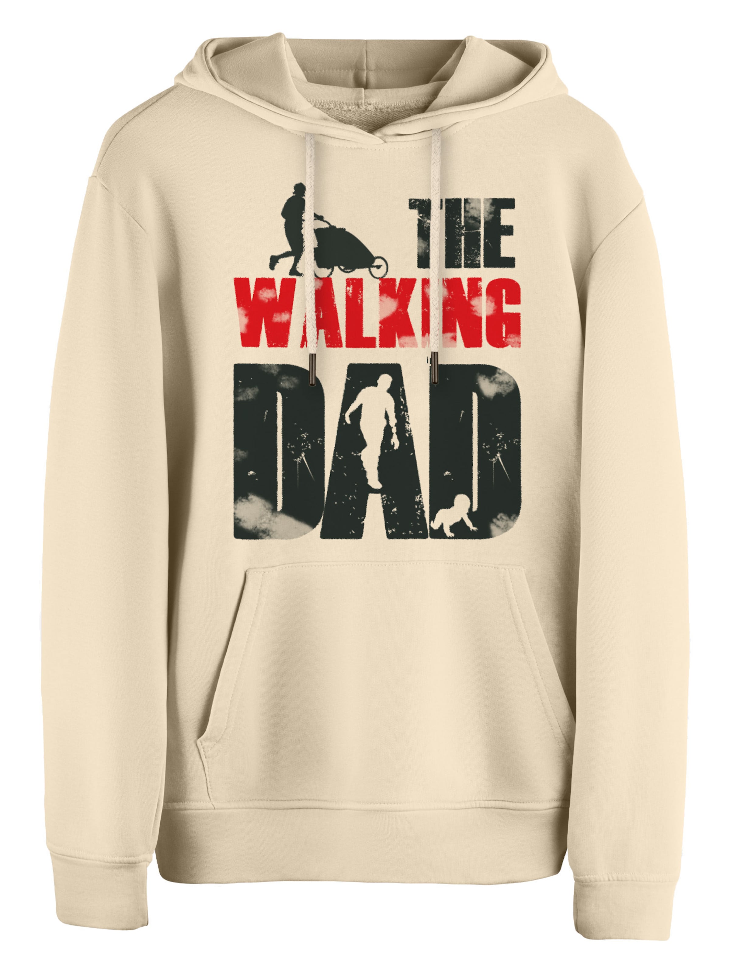 Felpa 'The Walking Dad' di Cotton Prime in beige: frontale