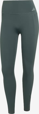 ADIDAS PERFORMANCE Sportbroek 'Optime' in Grijs: voorkant