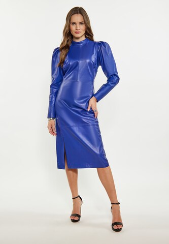 faina Jurk in Blauw: voorkant