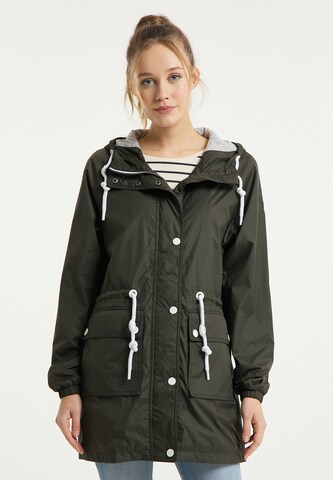 DreiMaster Maritim Between-Seasons Parka in Green: front