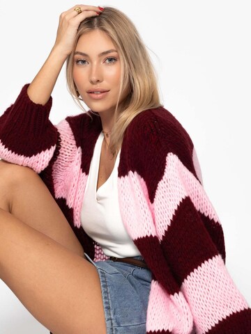 SASSYCLASSY Oversizestrickjacke‌‌‌‌‌‌‌‌‌ in Rot