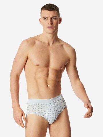 SCHIESSER Slip 'Cotton Essentials Feinripp' in Blue