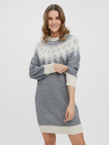 Robes en maille 'Simone' VERO MODA en gris : devant