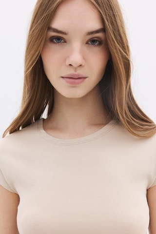 No Matter What T-shirt 'Kadın' in Beige